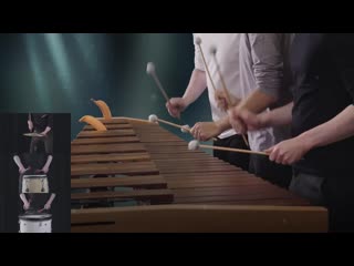 hollow knight - hornet theme on marimba (good mood, played a theme from a computer game, music, talented people playing)