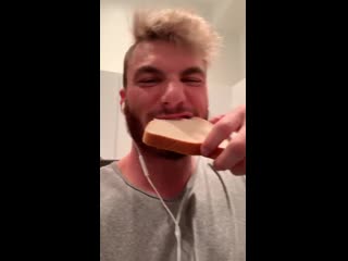 william seed eating bread with his own cum
