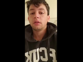brazzers male pornstar with a drugged face making a live streaming on instagram